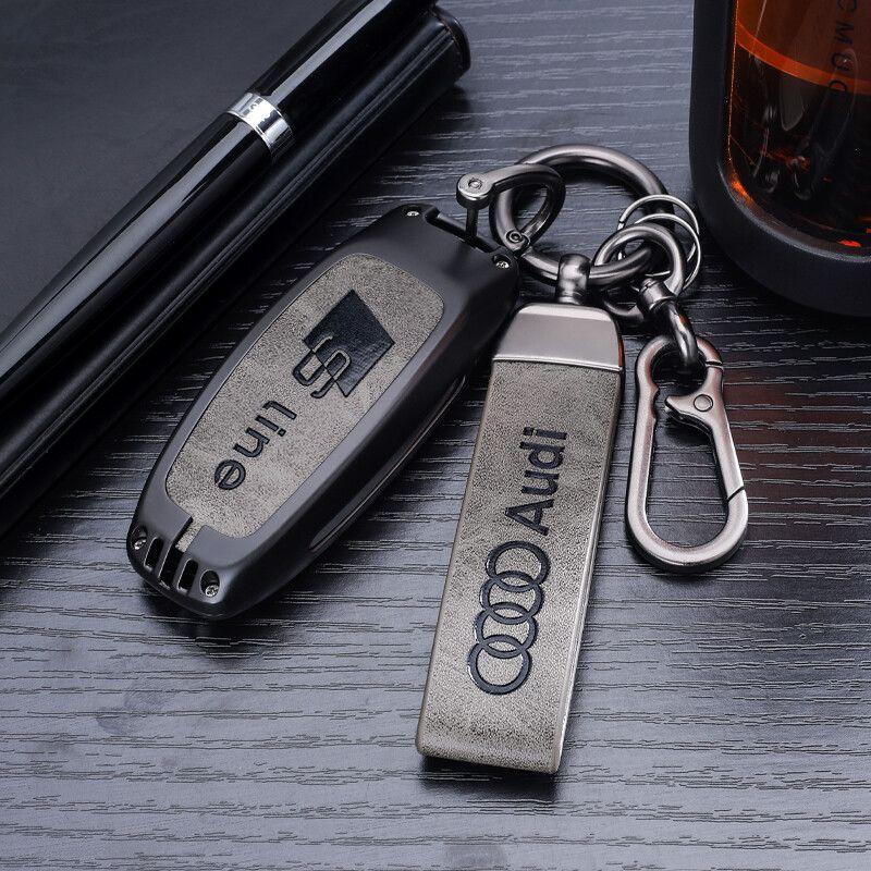 奥迪钥匙套A4lA5A8S4RS456A8Q5lQ7q8s5Q3A6lA7r8a7lq5q4黑武士 - 图2