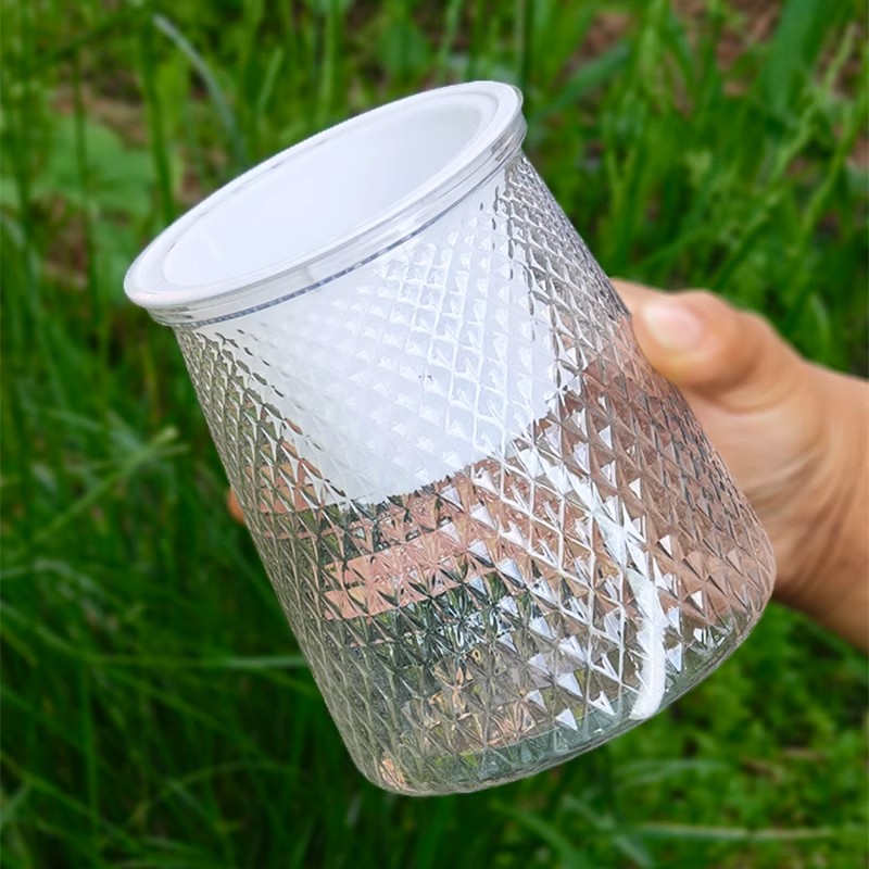 自吸水花盆家用塑料多肉懒人繁星透明加厚桌面水培绿萝双层花卉盆 - 图1