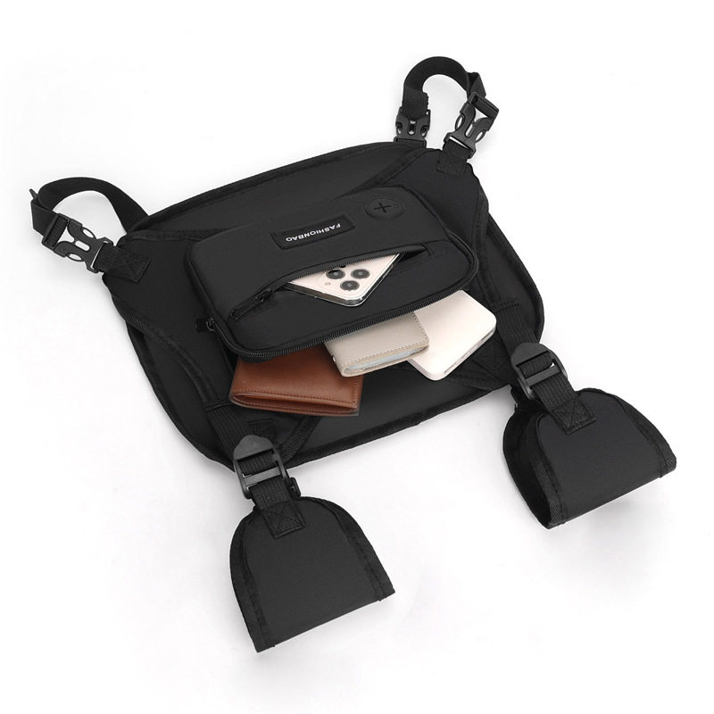 新款男女通用骑行包马甲包防水透气耐磨可调节反光夜跑手机包胸包,淘宝优惠券,粉丝福利购,淘宝优惠卷