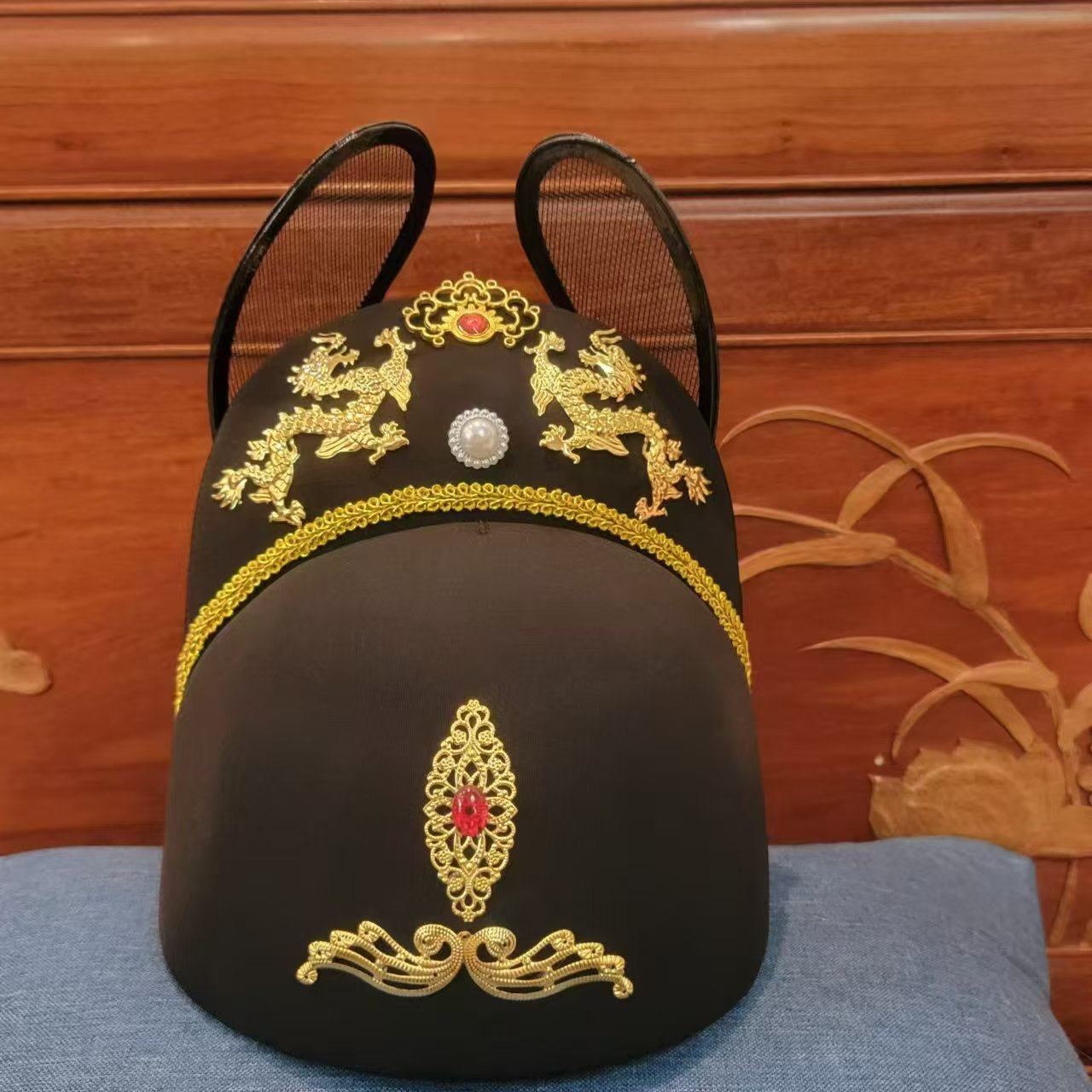 乌纱新郎影视结婚明制帽子锦衣卫飞鱼服汉服官帽中式婚礼皇帝帽子,淘宝优惠券,粉丝福利购,淘宝优惠卷