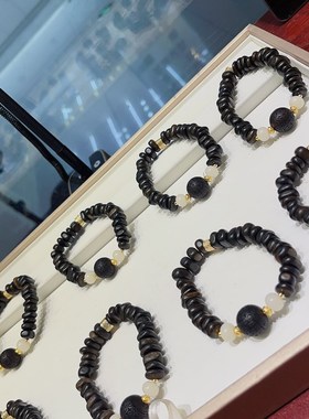 新品达拉干片珠搭配降真香回纹  规格X约:11mm