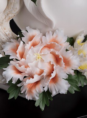 极速新中式手g工《福寿双全》祝寿生日礼品送老人客厅玄关酒柜装