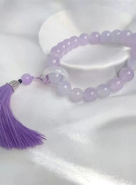 极速适合女生盘的手串p文玩手串紫色菩提子绕指柔盘玩佛珠手持高
