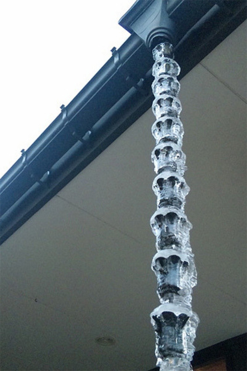 雨链排水链日式屋檐锁樋别墅寺庙接雨水滴水链落水导雨引水链雨铃 - 图0