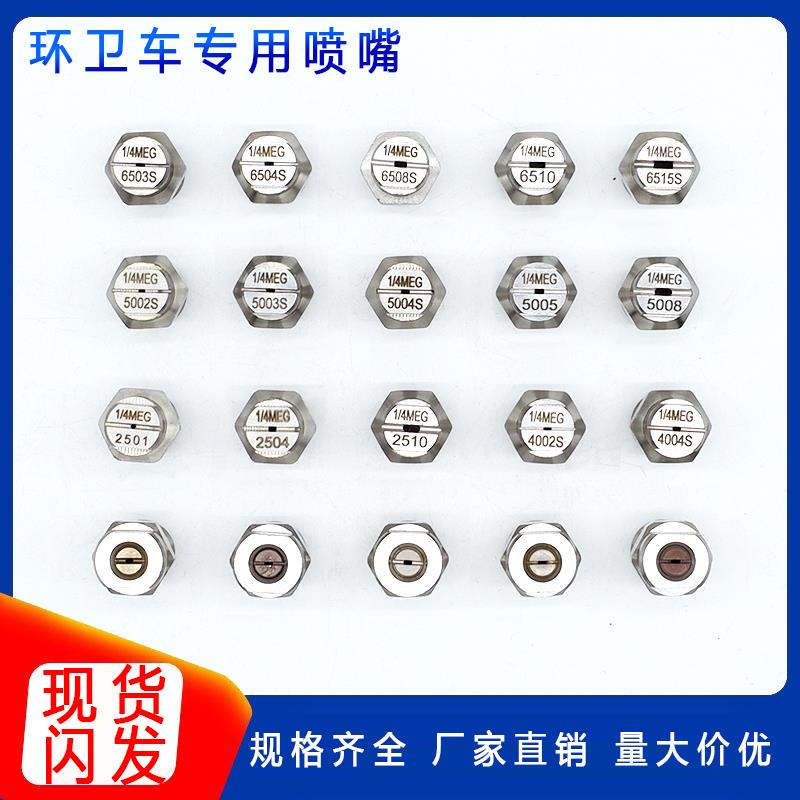 不锈钢扇形高压清洗喷嘴扫路车洒水车环卫车1/4MEG6503 5003喷头-图0