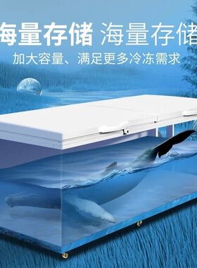 苏宁宜品铜管速冻大冰柜大容量卧式冷柜商用冷藏柜冷冻柜双温冷柜