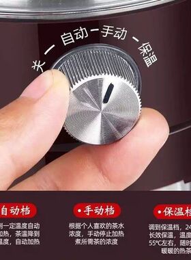 多功能煮茶器黑茶全自动保温家用茶水分离小型玻璃蒸汽电热蒸茶壶