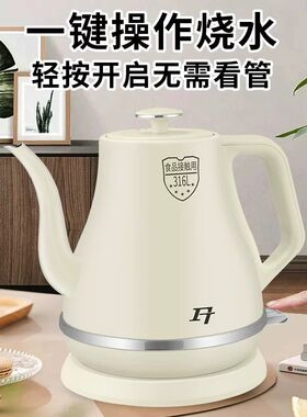 FT电热水壶长嘴2025新款家用316L不锈钢食品级1.2L烧水壶泡茶专用