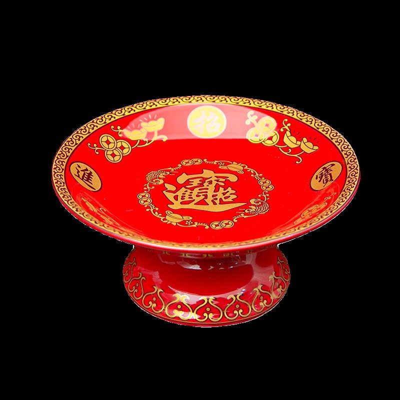 陶瓷供盘佛前供果果盘供佛上供水果盘财神爷贡果盘家用莲花盘摆件,淘宝优惠券,粉丝福利购,淘宝优惠卷