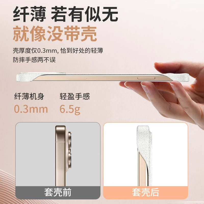 适用于红米Turbo4手机壳岩砂无边框Turbo4Pro超薄半包保护套turbo3四角防摔粗磨砂3哈利波特男女简约硬壳 - 图3