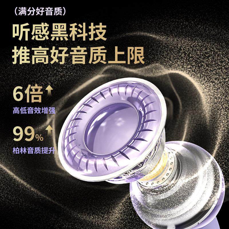 夹耳式耳机有线 线久戴不痛不入耳圆孔游戏专用2025新款typec接口,淘宝优惠券,粉丝福利购,淘宝优惠卷