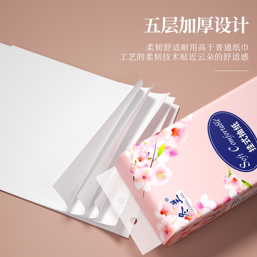 抽纸悬挂式冬兰家用实惠装卫生纸擦手纸大包加厚面巾纸厕纸纸巾 - 图1