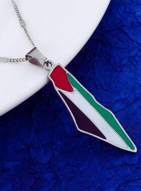 巴勒斯坦吊坠自由钛钢地