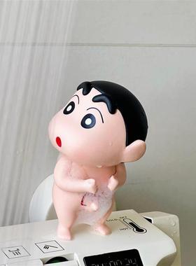 洗澡搭子摆件蜡笔小新周
