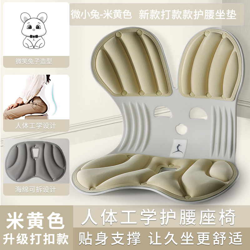 护腰坐垫久坐神器靠背垫一体腰靠腰托腰部支撑座椅靠垫办公室腰垫,淘宝优惠券,粉丝福利购,淘宝优惠卷