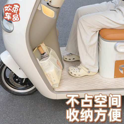 三轮车收纳袋适用于雅迪冠能CL12置物袋收纳网兜装饰放雨伞储物袋 - 图2