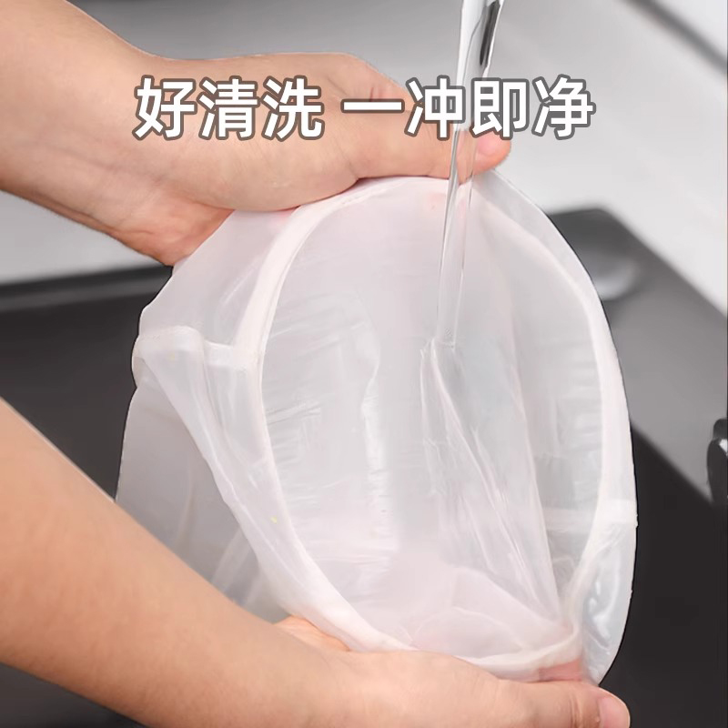 豆浆过滤袋超细沥水袋大号家用挤馅袋菜馅挤水网食品漏斗筛挤水器 - 图3