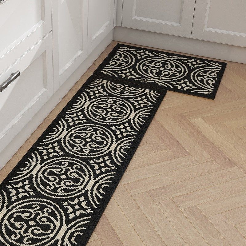 轻奢厨房地垫吸水防滑防油耐脏脚垫可擦免洗编织入户门垫地毯家用,淘宝优惠券,粉丝福利购,淘宝优惠卷