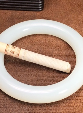 新疆和田玉白玉手镯天然玉石