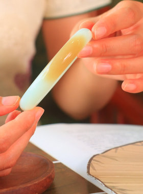 新疆和田玉糖白玉手镯籽料平安镯