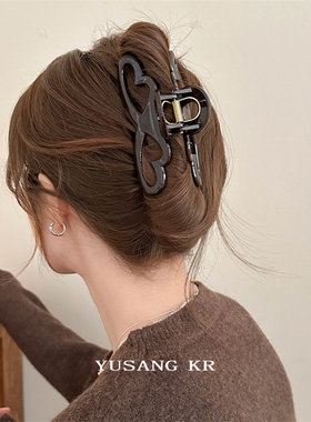 YUSANG鲨鱼夹韩版新款高级