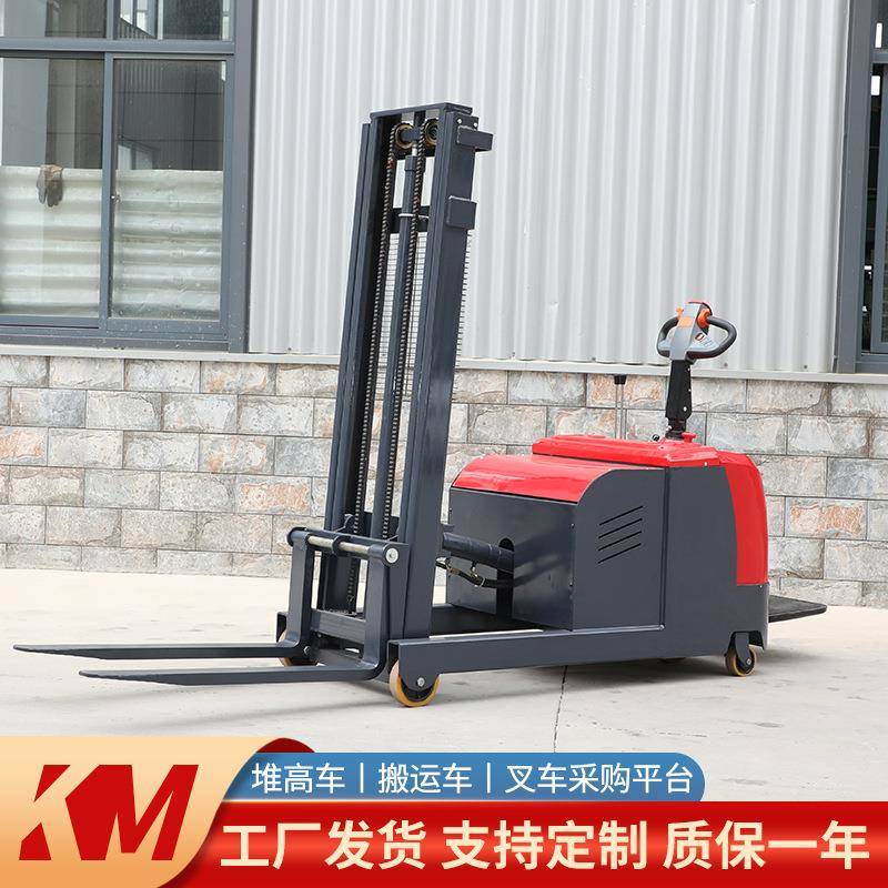 全电动配重式叉车站驾式电动叉车升降铲车配重升高装卸车堆高车 - 图0