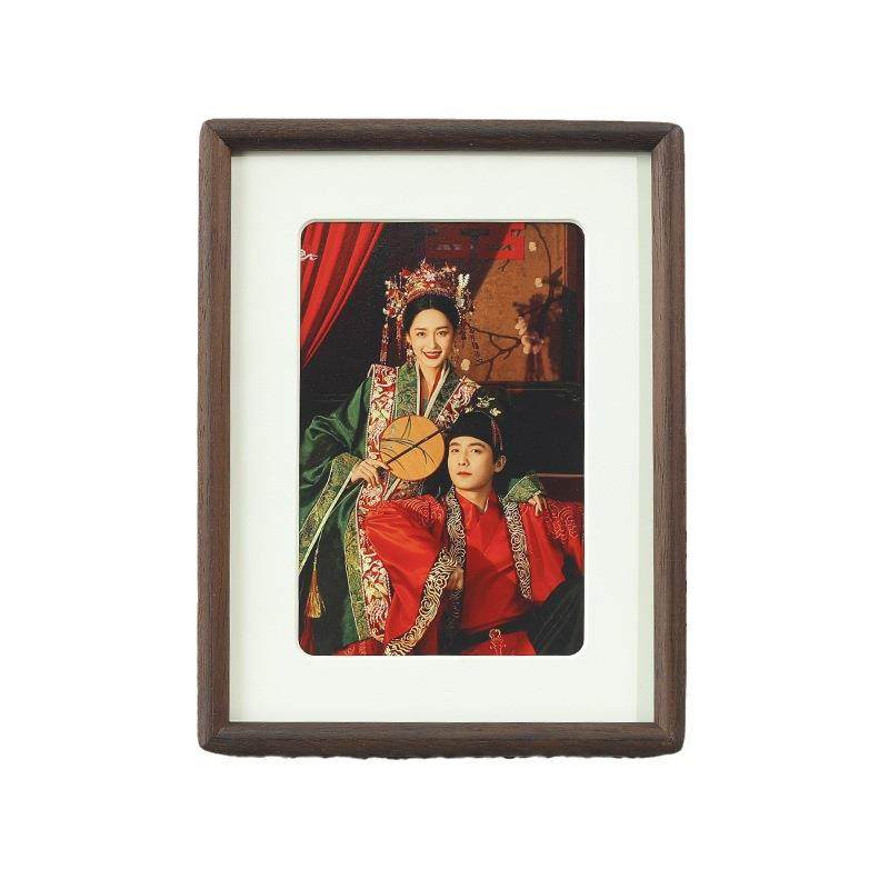 实木榫卯黑胡桃圆角相框摆台6 7 8 10寸情侣相框画框挂墙厂家,淘宝优惠券,粉丝福利购,淘宝优惠卷