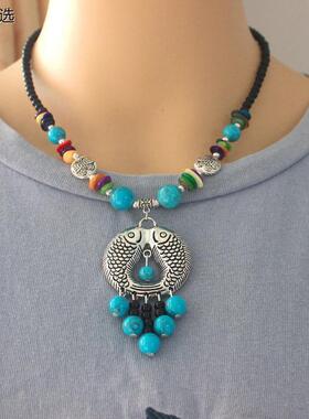 少数民族风短项链云南丽