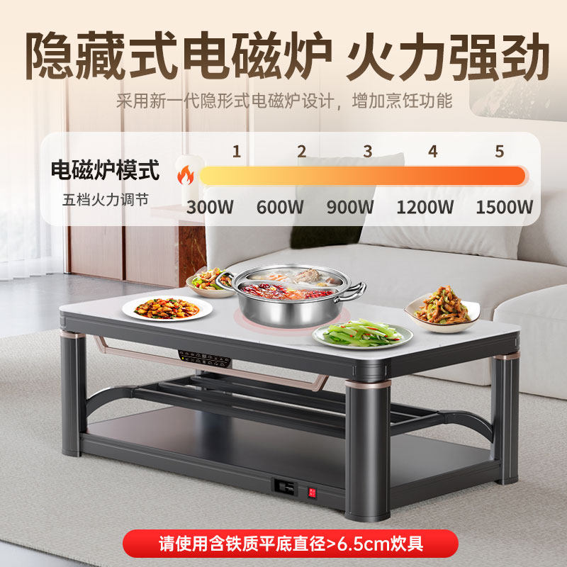 南极人烤火桌新款取暖桌升降茶几一体电暖桌子家用客厅电暖炉发热,淘宝优惠券,粉丝福利购,淘宝优惠卷