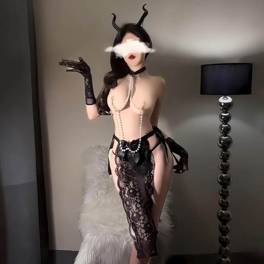 情趣内衣新款性感珍珠血滴子纯欲连衣裙大尺度魅魔装夜店舞台派对