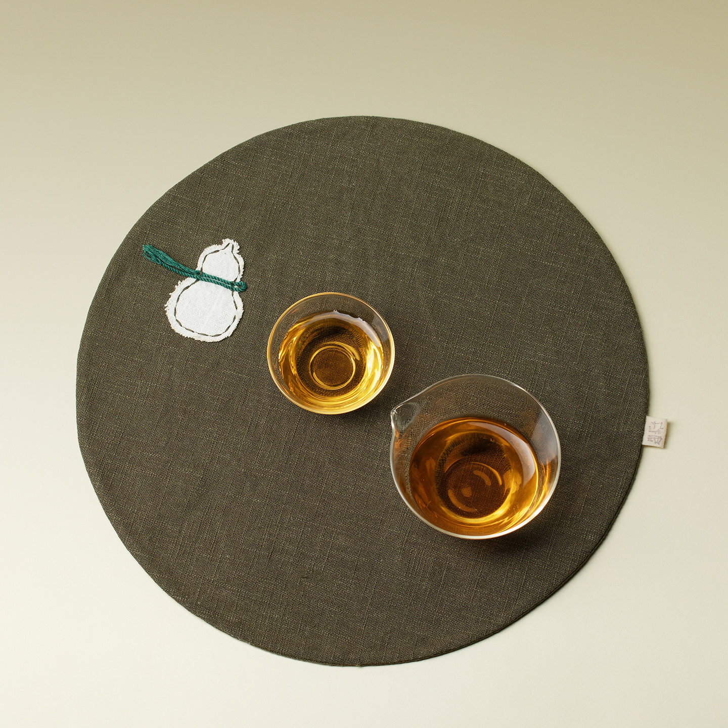 梵汝棉麻葫芦圆形茶席手工缝制家用布艺茶垫吸水隔热茶壶垫茶杯垫,淘宝优惠券,粉丝福利购,淘宝优惠卷