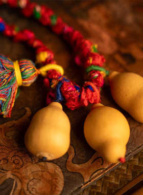 CELESTIAL TAO REALM/道轩堂儿童彩绳纳福项链 道系中国风饰品