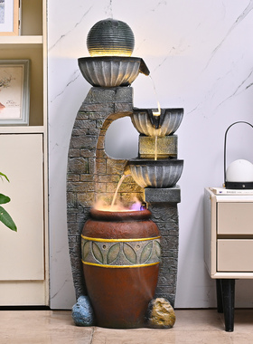 新中式流水摆件循环水水景