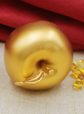 黄铜沙金摆件铜苹果平平安安家居客厅桌面装饰工艺品摆件礼品