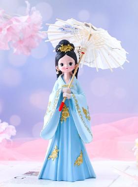 汉服古装女孩颜如玉系列古风少女心房间家居布置梳妆台装饰摆件