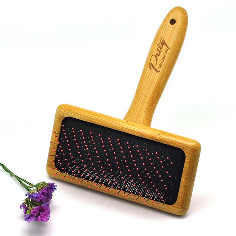 宝丽竹实木柄针梳气垫针梳长毛清洁美容开结柴犬泰迪梳子宠物用品,淘宝优惠券,粉丝福利购,淘宝优惠卷