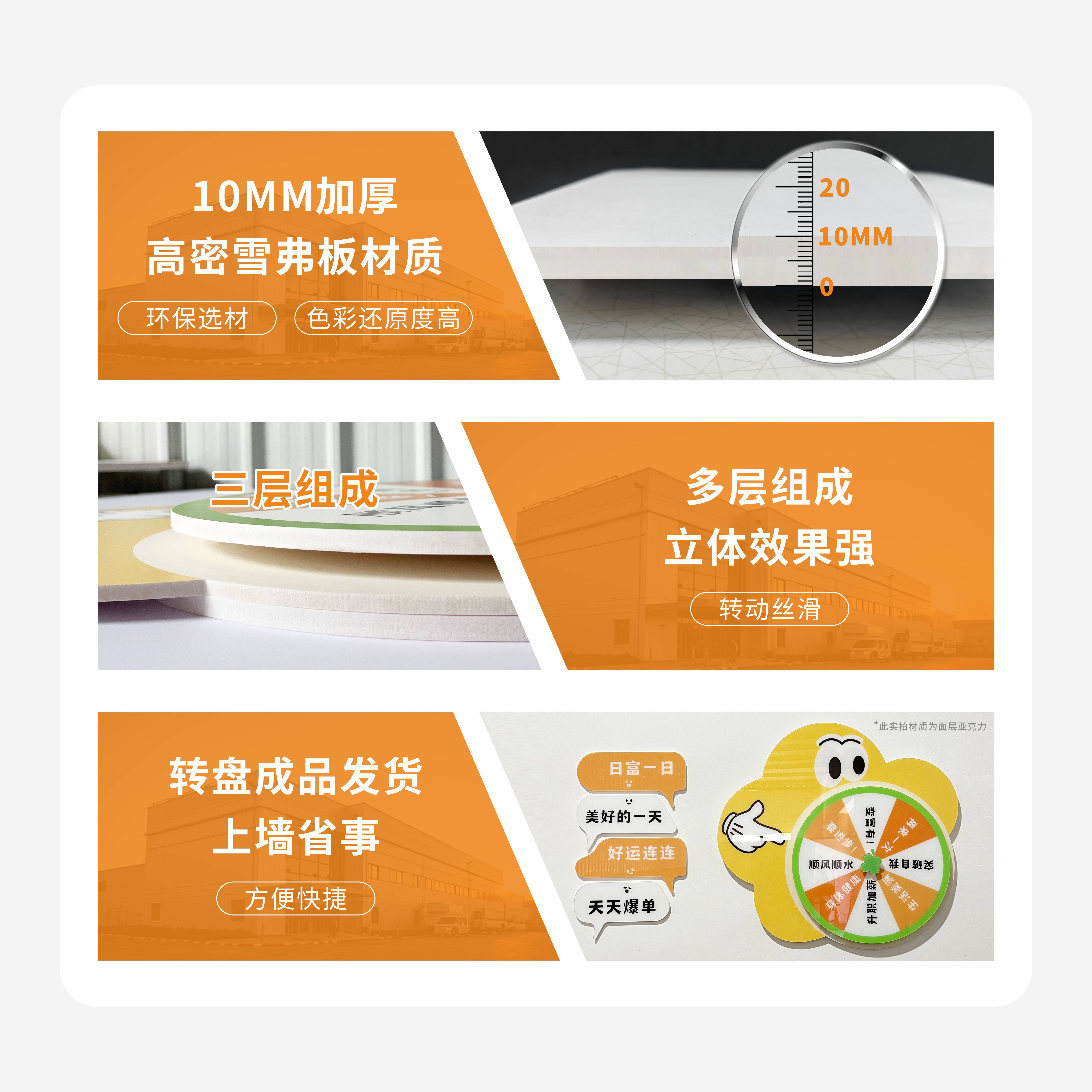 好运转盘标语文化墙小红书网红同款办公室墙面装饰创意互动墙贴,淘宝优惠券,粉丝福利购,淘宝优惠卷