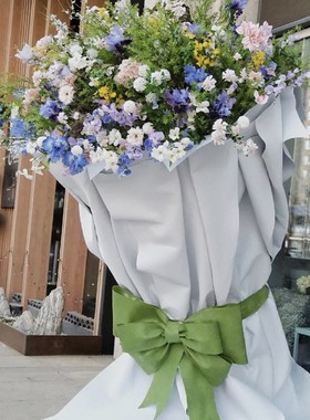 爆花筒 超大玫瑰花束店铺美陈列装饰网红打卡点橱窗布置商场活动