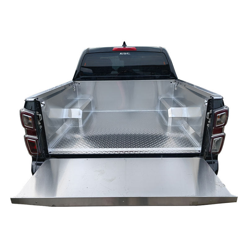 五十铃DMAX瑞迈23铃拓不锈钢货箱宝后箱垫白钢车斗垫配件皮卡改装 - 图3