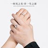 Shining Silversmith's sterling silver 999 Kajia ring for women, light luxury, high-end style, men's and women's couple rings, gift for girlfriend
