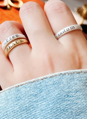 欧美设计感 NOMOZAKA/闹闹扎卡许愿戒指系列时尚简约