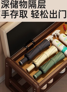 换鞋凳门口家用轻奢实木穿鞋入户可坐鞋柜一体可收纳玄关窄小鞋凳