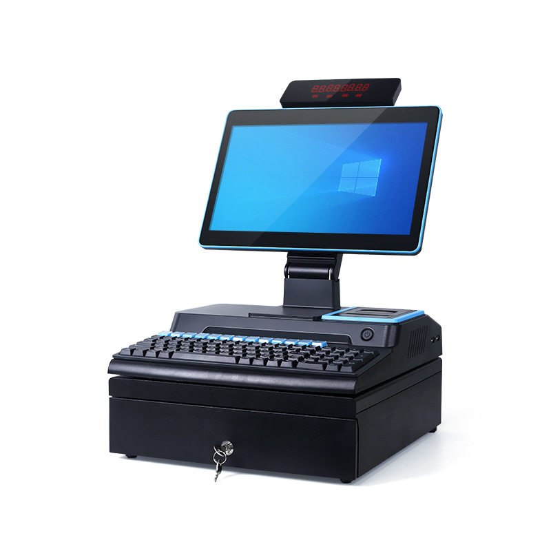 Smart cash register all-in-one supermarket convenience store catering touch control all-in-one cash register management system cash register
