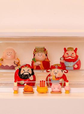 福禄财神爷摆件家居装饰摆件客厅玄关寺庙供奉小财神贡品文创礼物