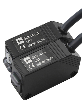 奇迹方形红外对射光电开关传感器E3Z-T61接近感应开关直流NPN常开