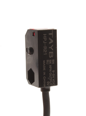 对射光电开关传感器感应开关HPJ-T21 HPJ-E21+HPJ-R21NPN常开24V