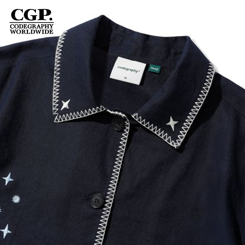 CODEGRAPHY韩国CGP25夏新款女款时尚休闲翻领夹克外套CBEUWJK052 - 图3