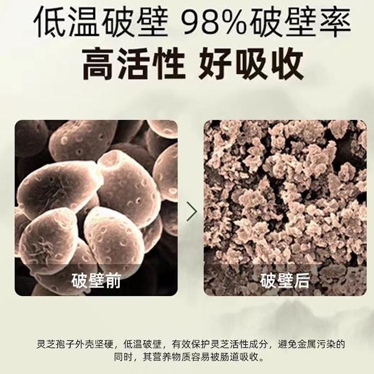 敖东长白山有机破壁灵芝孢子粉正品官方旗舰店增强免疫力袍子粉