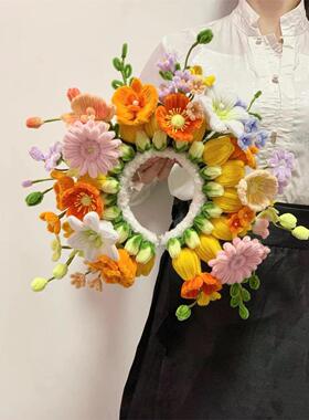 蟳蜅女簪花发饰扭扭棒手