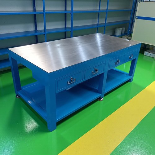 模具钳工台重型钢板工作台虎钳台模具维修操作台飞模台实训桌定制 - 图1